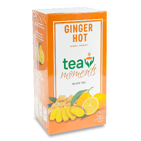 Чай Tea Moments Ginger Hot чорний 25*1,7г