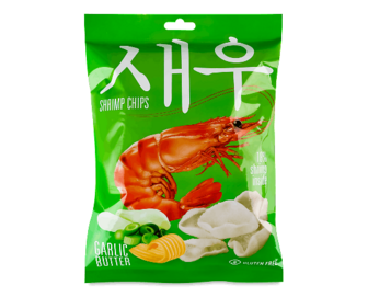 Чипси Shrips креветкові з вершково-часниковим смаком, 50г