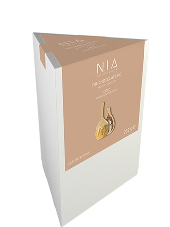 Інжир в карамелі з мигдально-кавовою начинкою та ароматом бренді, Nia Chocolate, 252г