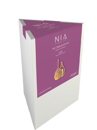 Інжир у рожевому шоколаді з лісовими ягодами та ароматом бренді, Nia Chocolate, 252г