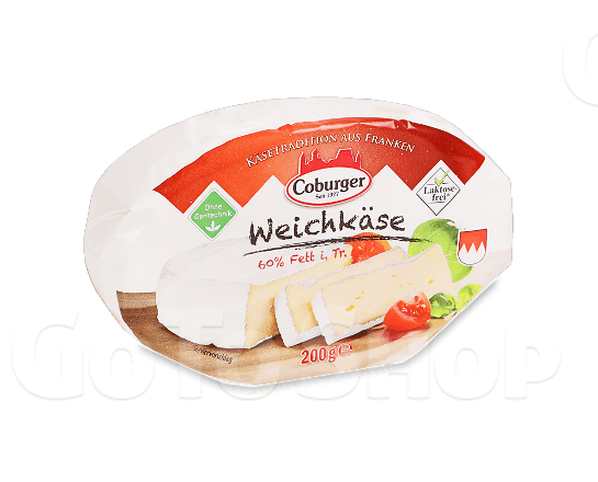 Сир Coburger Weichkase 60% з коров&#039;ячого молока, 200г