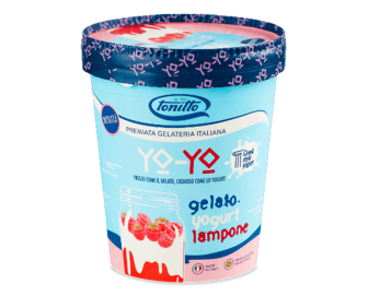 Морозиво Tonitto йогуртове з малиновим сиропом, 275г