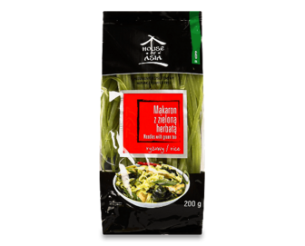 Локшина House of Asia рисова із зеленим чаєм, 200г