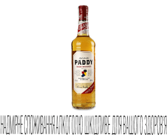 Віскі Paddy Irish Whiskey, 0,7л (0,7л)