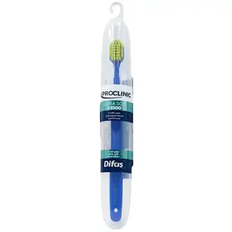 Зубна щітка Difas Pro-clinic ultra soft синьо-салатова в кейсі