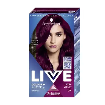 Фарба для волосся Live L76 Шокуючий фіолетовий