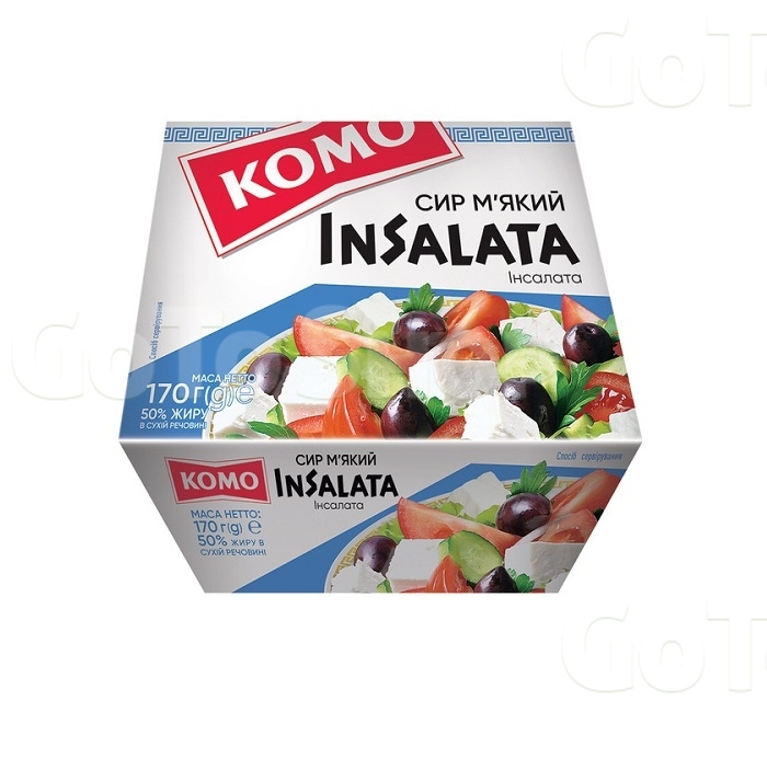 Сир м&#039;який 170 г КОМО InSalata 50% п/ванночка 