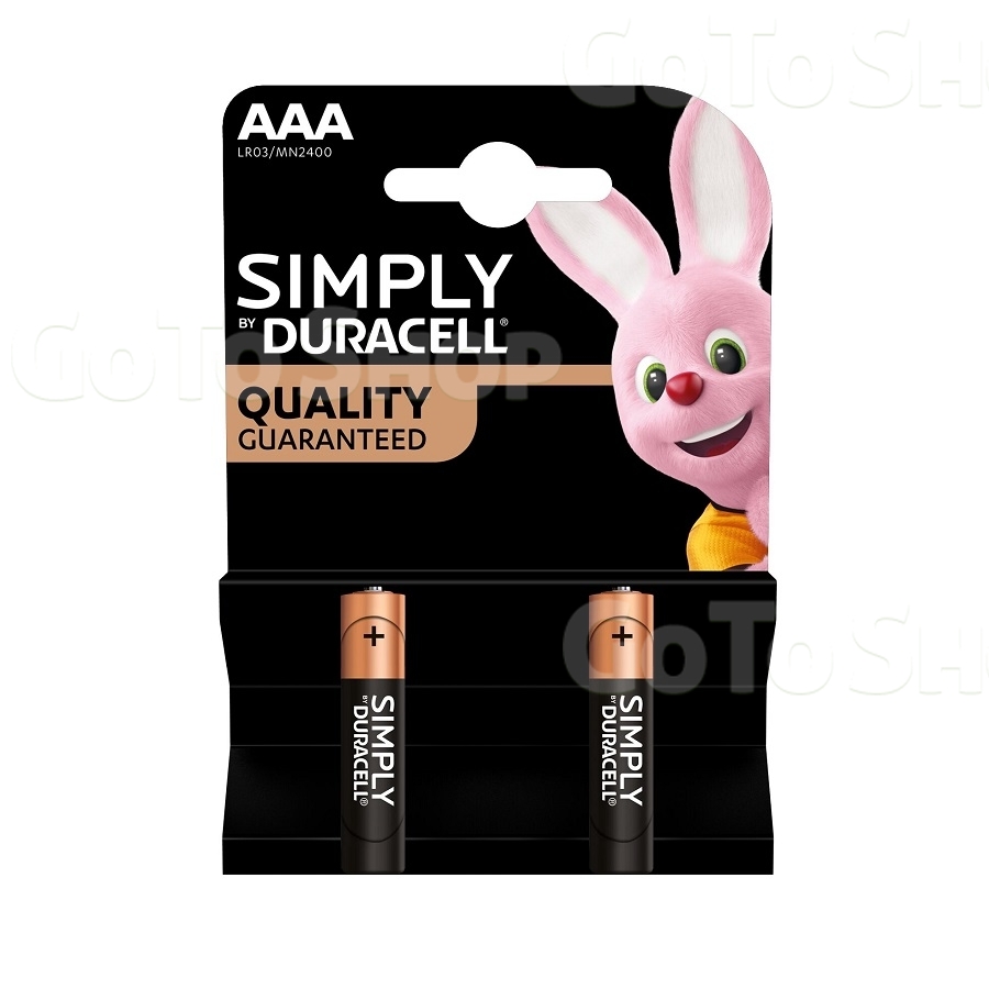 Елемент живлення лужний 2 шт Duracell  AAА LR03 