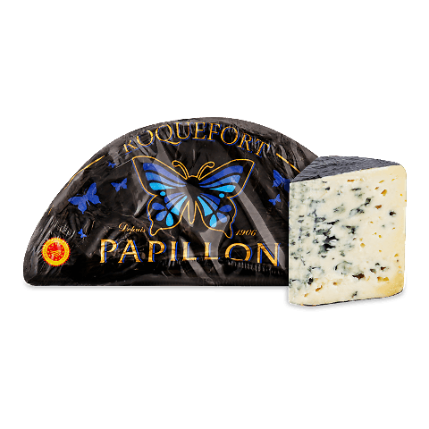 Сир Papillon Fromageriesn «Рокфор Блек» АОP 52% з овечого молока 100г