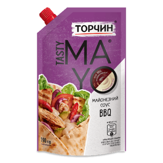 Соус Торчин Tasty Mayo BBQ майонезний д/п 190г