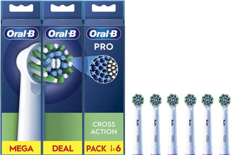 Насадки для електричної зубної щітки Oral-B Pro Cross Action, 6 шт.