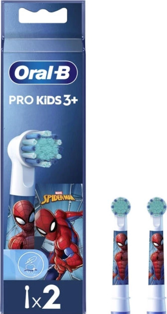 Насадки для електричної зубної щітки Oral-B Kids Людина-павук, 2 шт.
