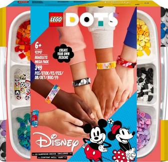 Конструктор LEGO DOTS Великий набір браслетів «Міккі та його друзі» 349 деталей (41947)