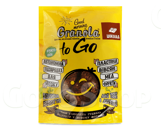 Сніданок Good morning, Granola To Go з шоколадом, 140г