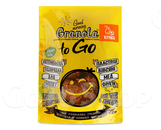 Сніданок Good morning, Granola To Go з курагою, 140г