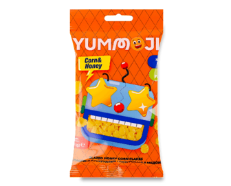 Пластівці Yummoji кукурудзяні глазуровані з медом, 30г