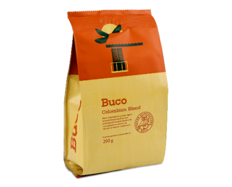Кава мелена Buco Colombian Blend смажена, 200г