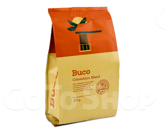 Кава мелена Buco Colombian Blend смажена, 200г