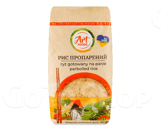 Рис Art Foods пропарений 800г