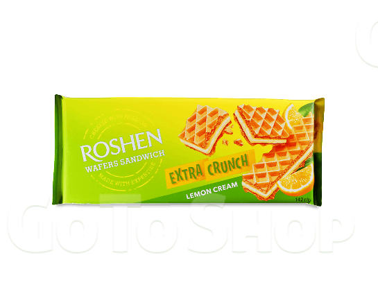 Вафлі Roshen WafersSandw Extra Crunch Lemon cream 142г