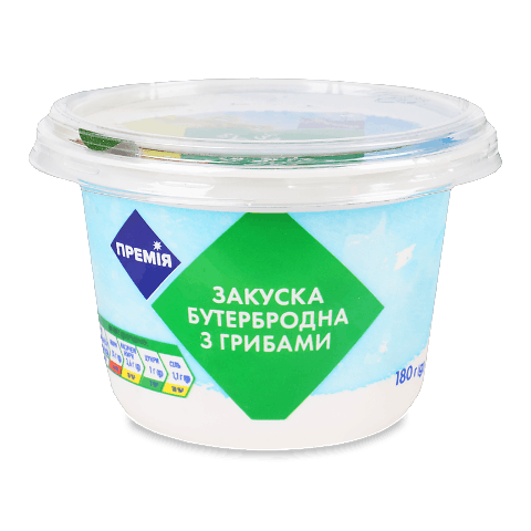 Закуска бутербродна «Премія»® з грибами 180г