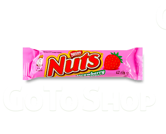 Батончик Nuts Strawberry, 42г