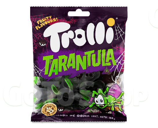 Цукерки Trolli Тарантули жувальні, 100г