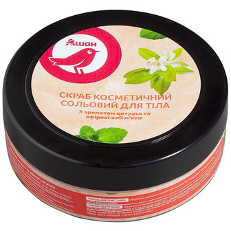 Скраб для тіла Auchan цитрус і м'ята, 250 мл