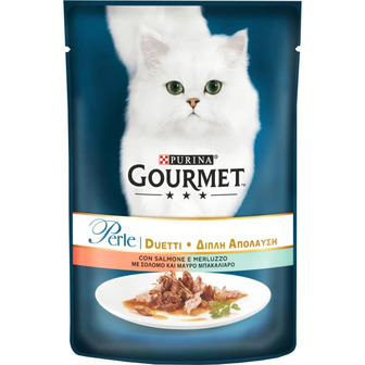 Корм для котів 85 г. Purina Gourmet Perle Duo З лососем і сайдою