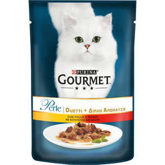 Корм для котів 85 г. Purina Gourmet Perle Duo З куркою і яловичиною