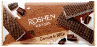 Вафлі Roshen Wafers какао-молоко 216г