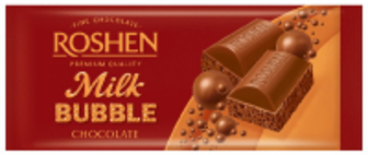 Шоколад Roshen пористий молочний 80г