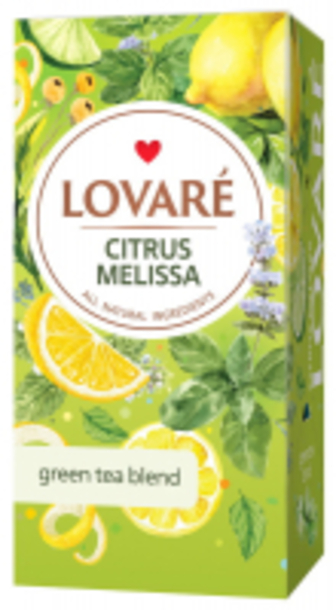 Чай Lovare Citrus Melissa зелений 25*1,5г