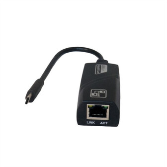 Перехідник Extradigital KBC1807 USB Type C (тато) - RJ45 (мама)