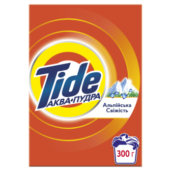 Засіб миючий синтетичний 300г Tide Aqua Puder Альпійська Свіжість к/уп 