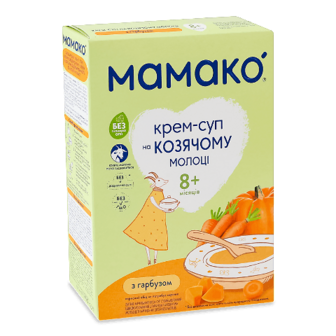 Крем-суп Мамако з гарбузом на козячому молоці 150г (150г)