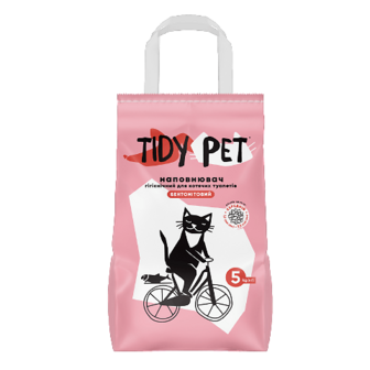 Бентонітовий наповнювач для котячих туалетів Tidy Pet без аромату 5кг