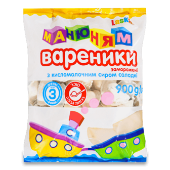 Варенички Laska «Ма-ню-ням» з солодким сиром 900г (900г)