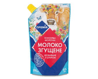 Молоко згущене «Премія»® незбиране з цукром 8,5%, 290г