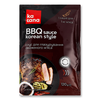 Соус Katana BBQ Korean Style для глазурування смаженого м'яса 120г (120г)