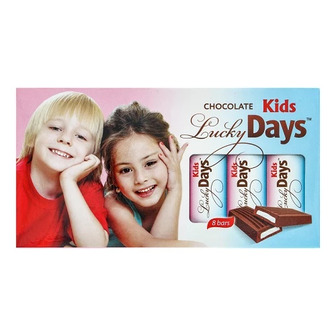 Шоколад Lucky Days молочний з молочною начинкою, 100 г