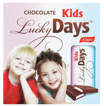 Шоколад Lucky Days молочний з молочною начинкою, 50 г