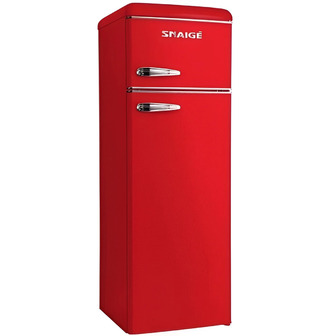 Холодильник Snaige з верхнім морозильним відділенням, 172.5x63x56 см, холодильне відділення 201 л, морозильне відділення 57 л, 2 двері, A++, ST, ретро, червоний (FR27SM-PRR50E)