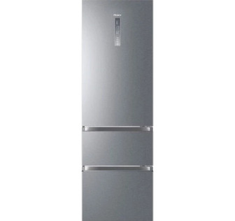 Холодильник Haier HTR5619ENMP багатодверний 190.5x59.5х65.7, холод.відд.-233л, мороз.відд.-114л, 3дв., А++, NF, інв., дисплей, зона нульова, нерж