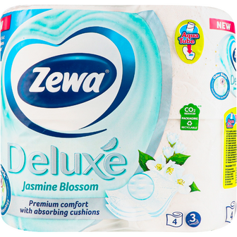 Туалетний папір Zewa Deluxe Jasmine Blossom, 3 шари, 4 рулони