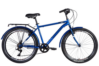 Міський велосипед Discovery Prestige Man 26" Vbr рама - 18" з багажником, синій