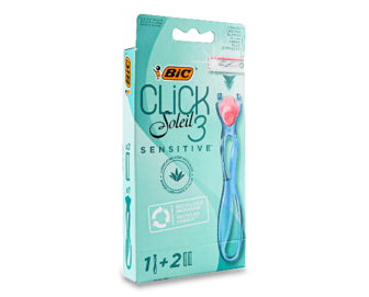 Бритва BIC Click Soleil 3 Sensitive + 2 змінні касети, шт