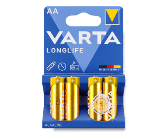 Батарейка Varta Longlife AA, 4шт/уп