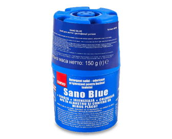 Засіб для миття та дезінфекції унітазу Sano Blue, 150г (150г)