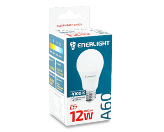 Лампа світлодіодна Enerlight A60 12 Вт 4100K E27, шт